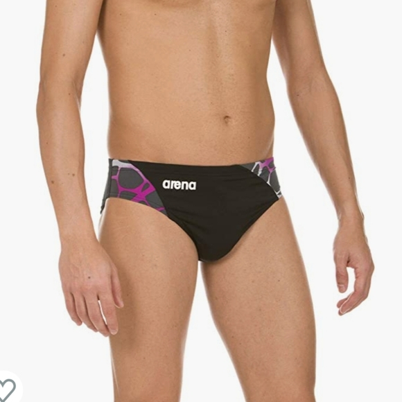 ARENA M Carbonite Brief (Black Asphalt/Red) - Picture 6 of 12